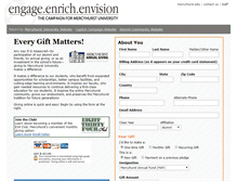 Tablet Screenshot of giving.mercyhurst.edu