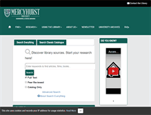 Tablet Screenshot of libguides.mercyhurst.edu